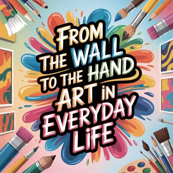 From the wall to the hand - art in everyday life art in daily life ku55c